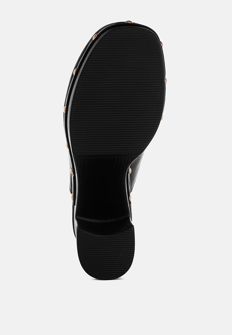 Benji Recycled Leather Clogs