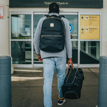 Leather Duffle Bag | Black