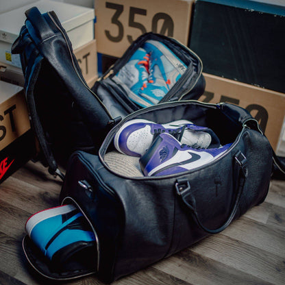 Leather Duffle Bag | Black