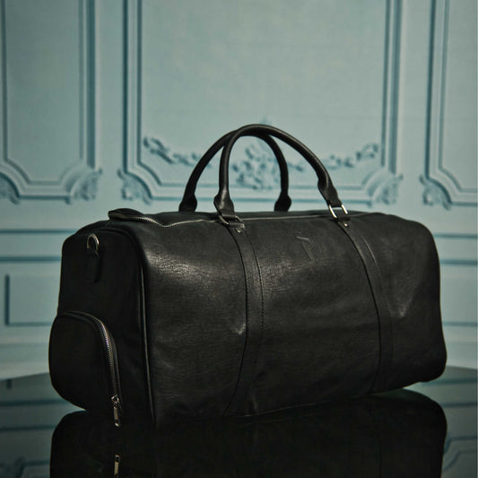 Leather Duffle Bag | Black