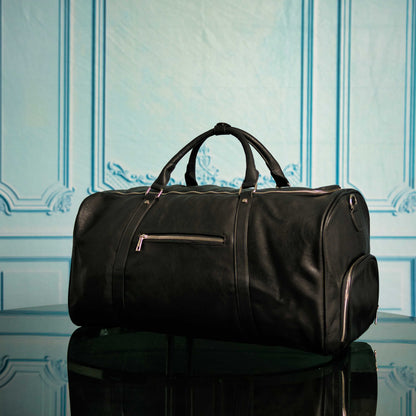 Leather Duffle Bag | Black