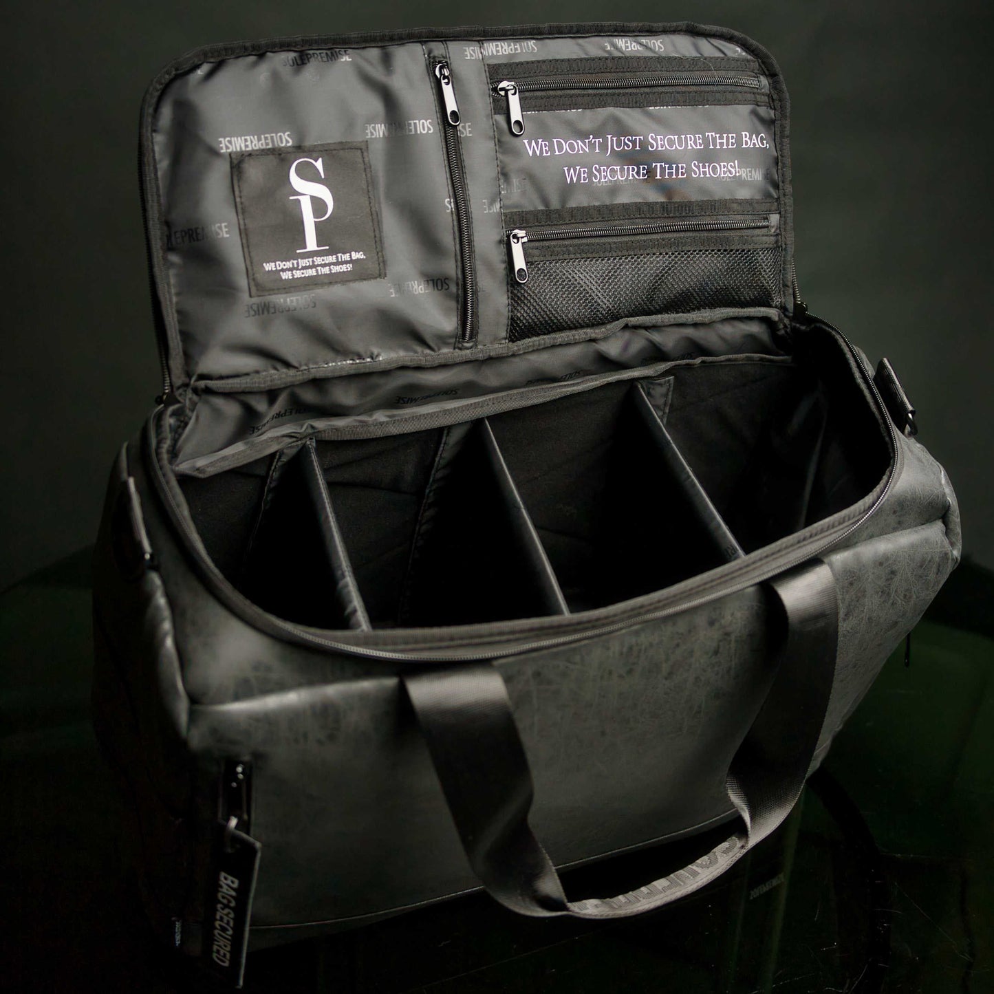 Leather Sneaker Duffle | Black