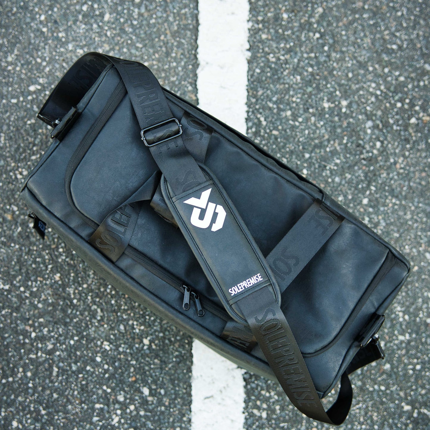 Leather Sneaker Duffle | Black