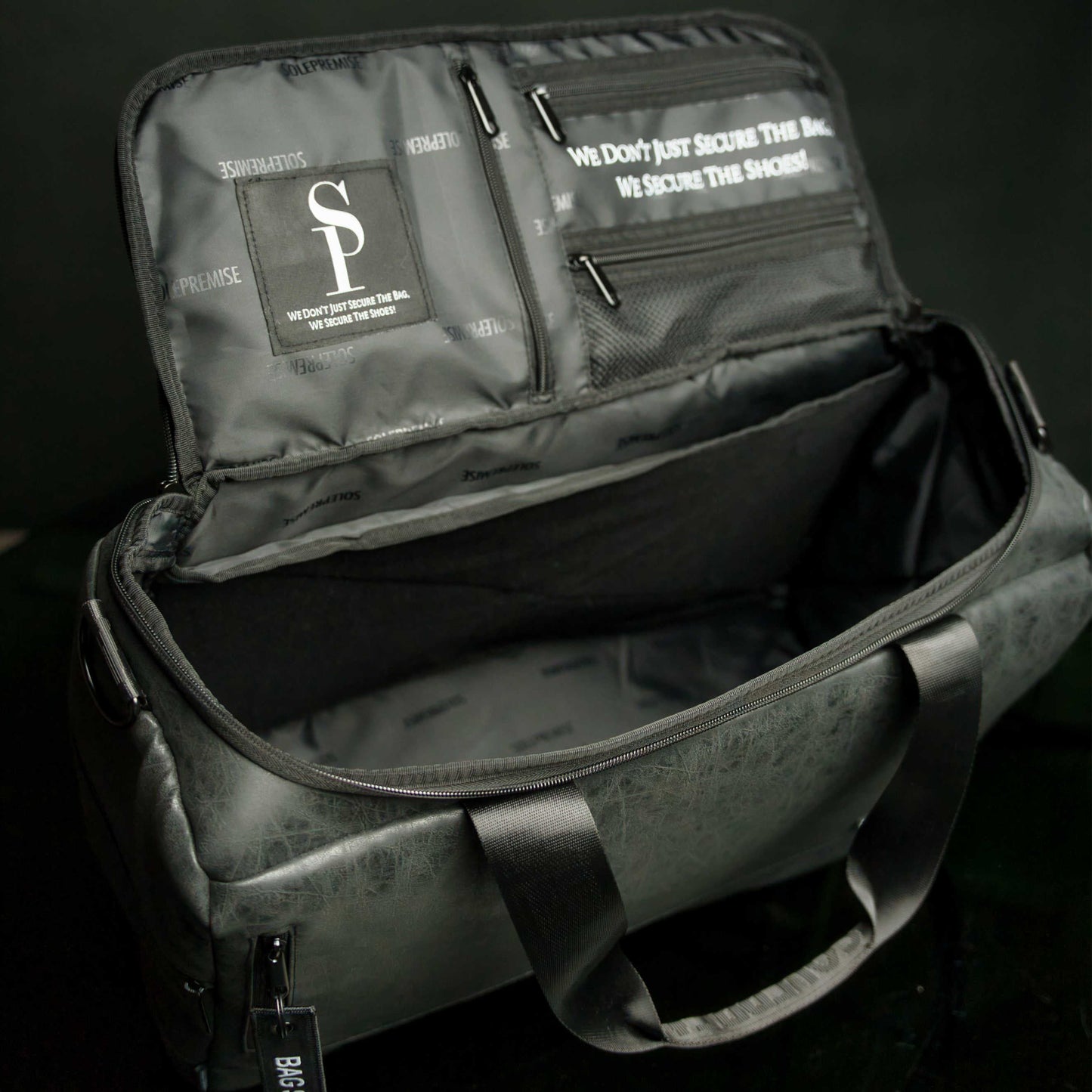 Leather Sneaker Duffle | Black