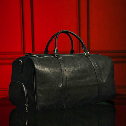 Leather Duffle Bag | Black