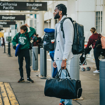 Leather Duffle Bag | Black