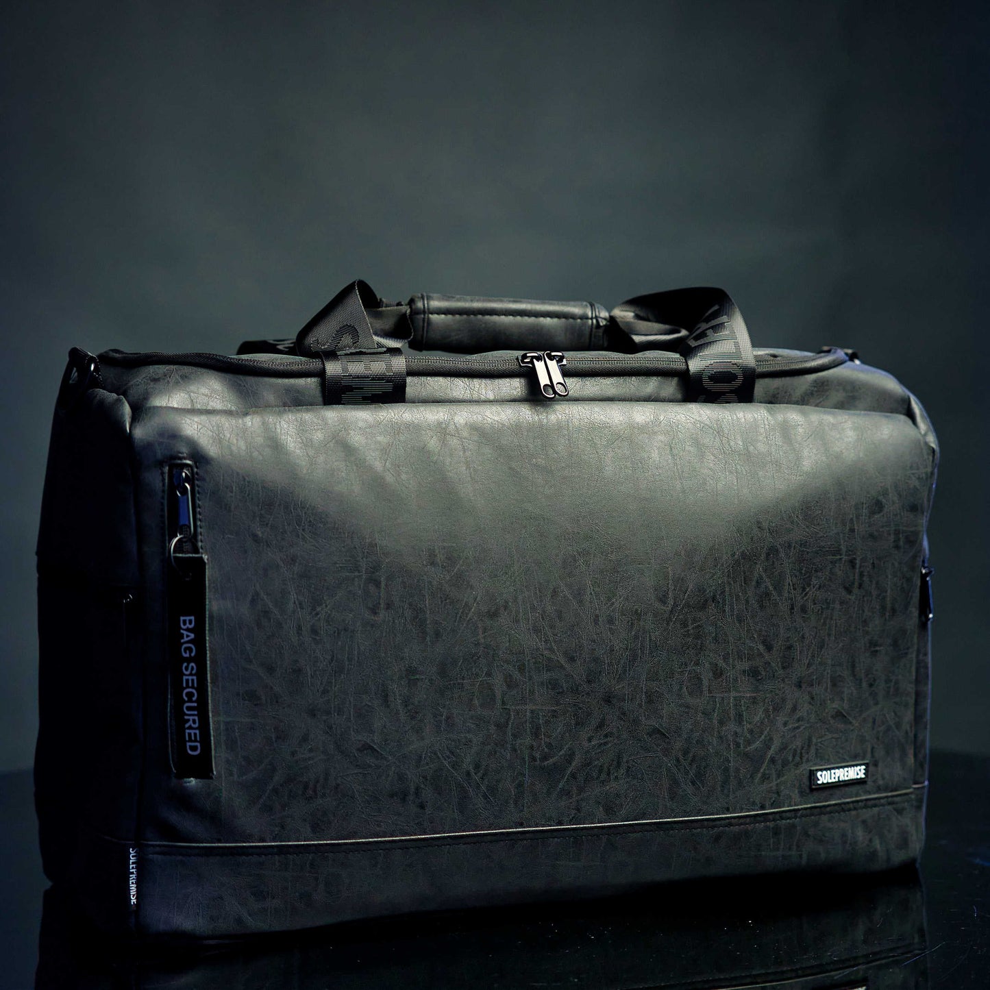 Leather Sneaker Duffle | Black
