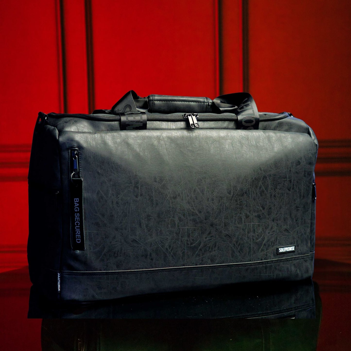 Leather Sneaker Duffle | Black