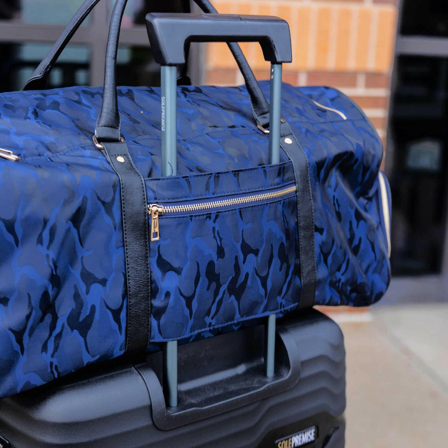 Blue Camo Duffle Bag