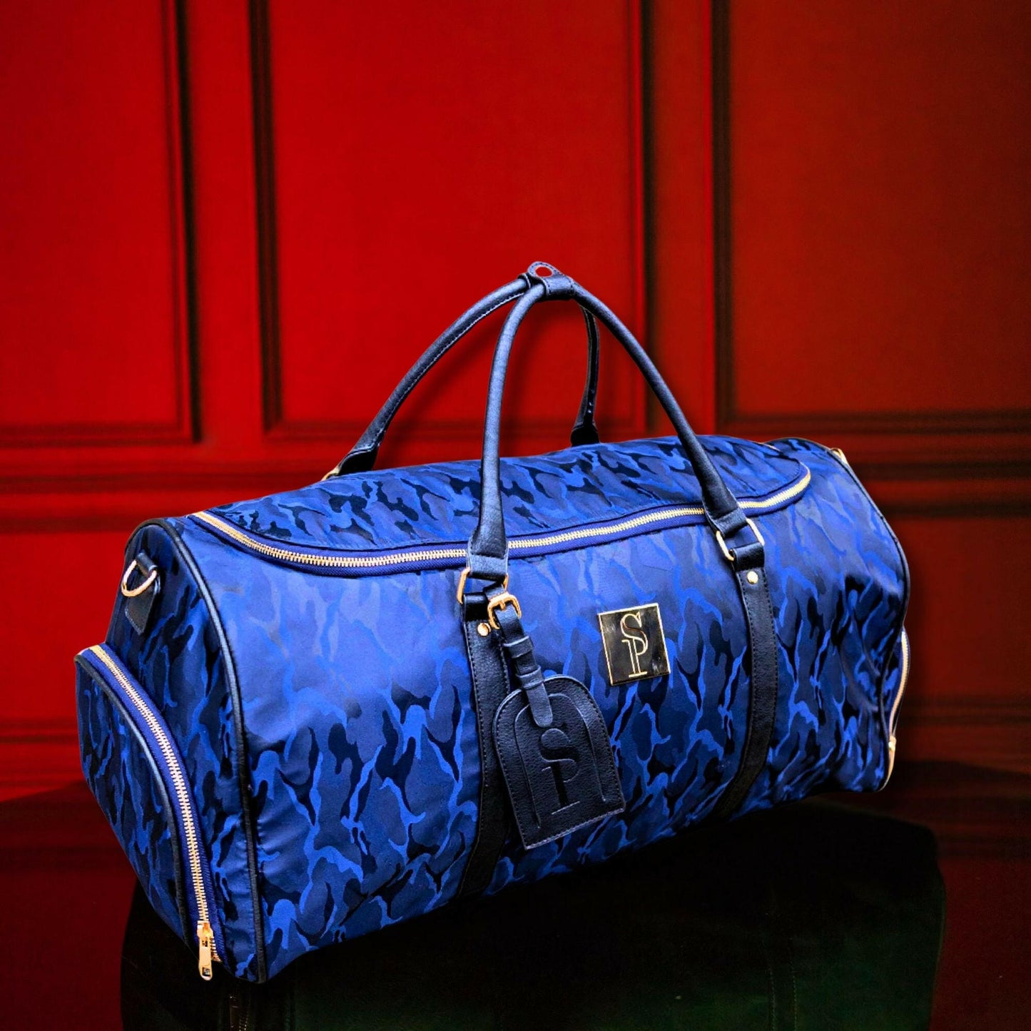 Blue Camo Duffle Bag