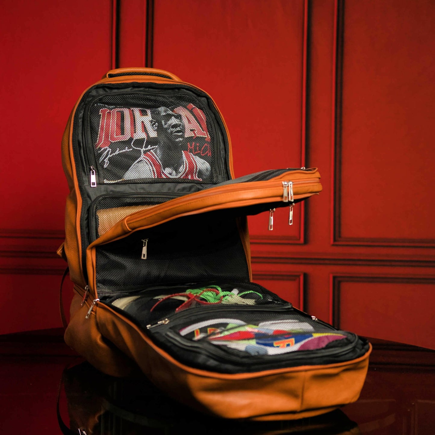 Brown Leather Luxury Carry-On Bag