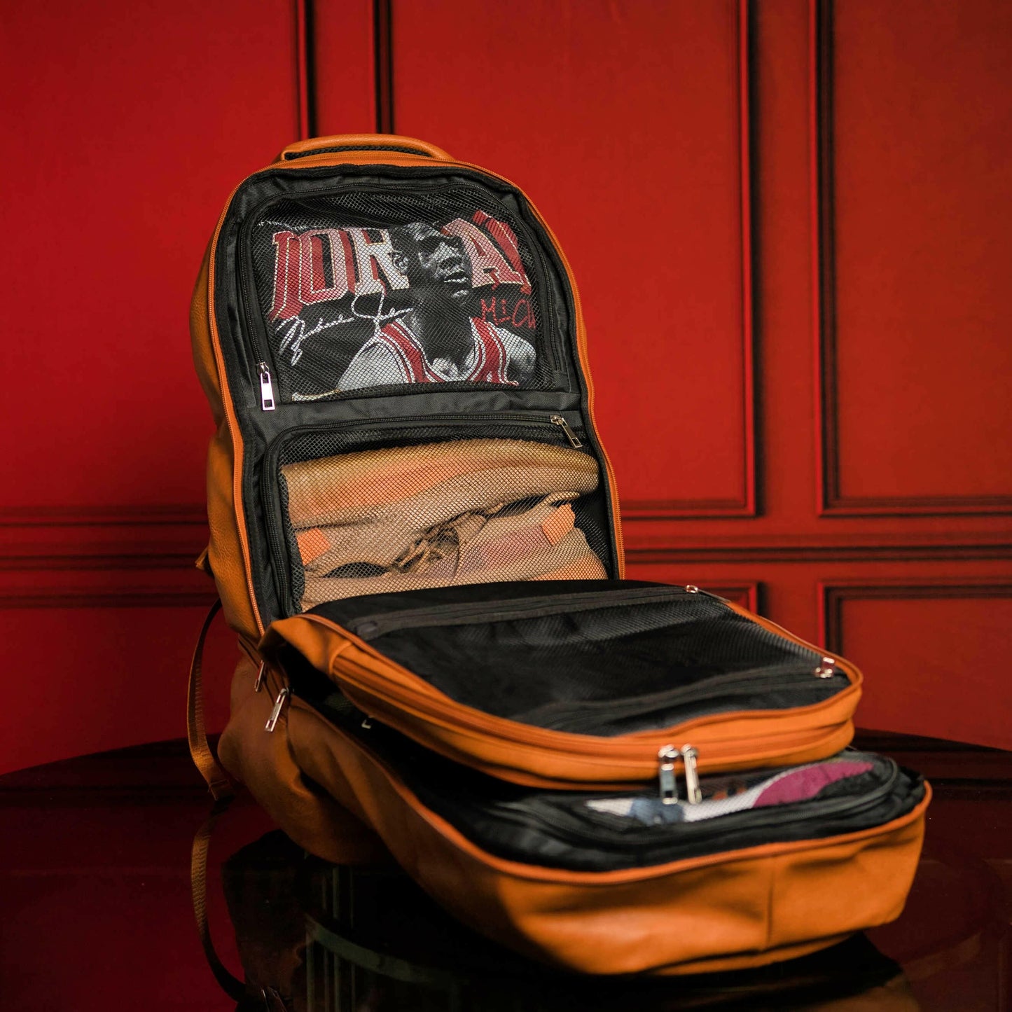Brown Leather Luxury Carry-On Bag