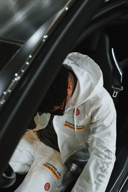 Happy Pockets Windbreaker Zip-Up Jacket
