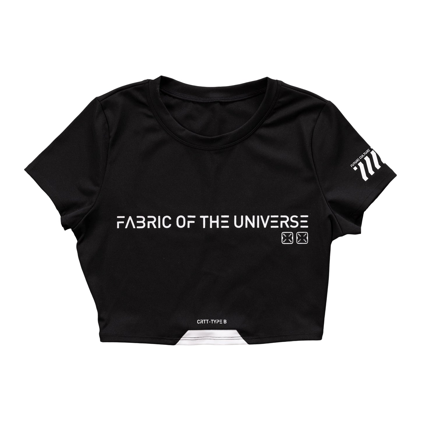 CRTT-Type B Black Crop Short Sleeve T