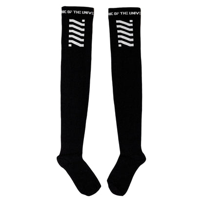 CSRT-01 Black Thigh High Socks