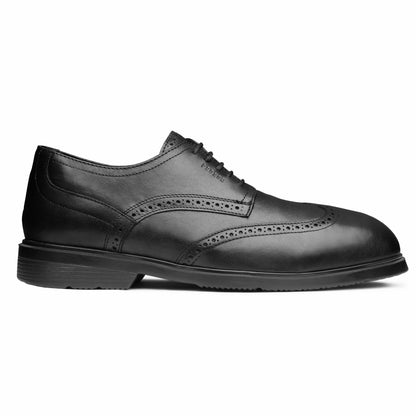 STEEL TOE OXFORD SHOE CAPTAIN BLACK