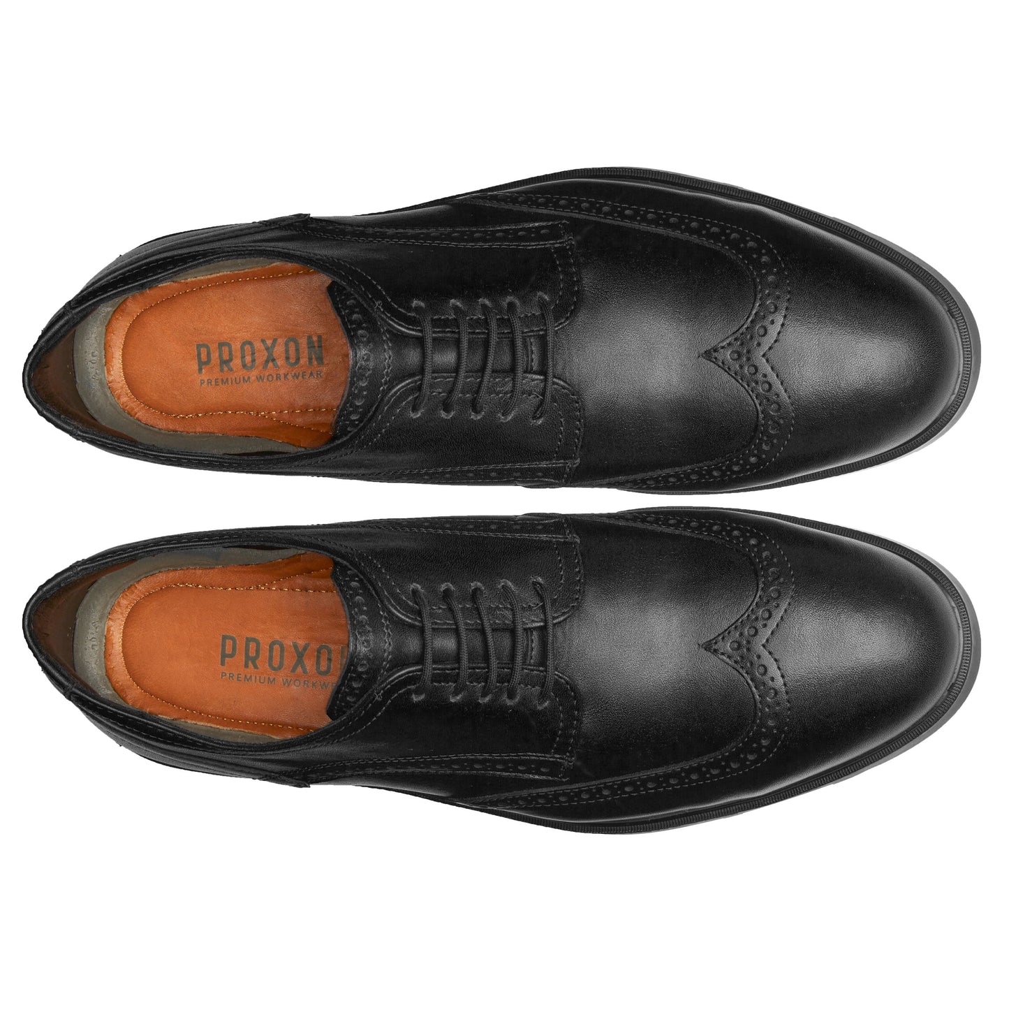 STEEL TOE OXFORD SHOE CAPTAIN BLACK