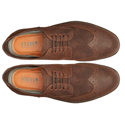 STEEL TOE OXFORD SHOE CAPTAIN MOKA
