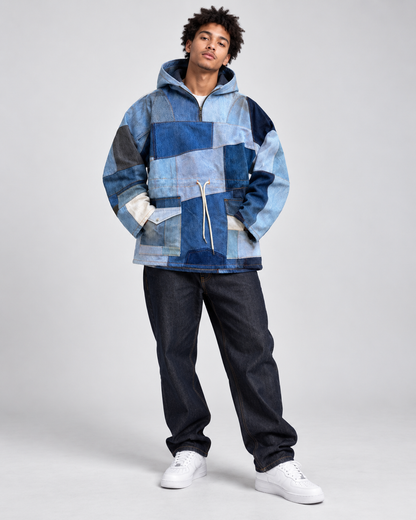 Multi Tonal Denim Pull Over