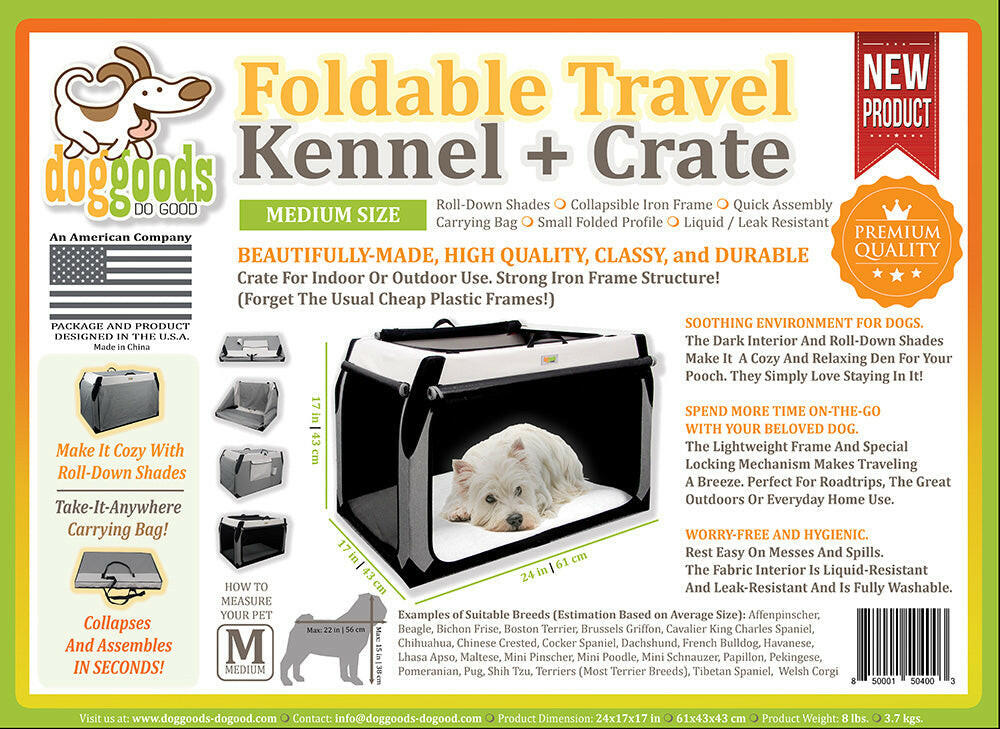 The Foldable Travel Dog Crate