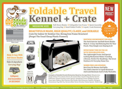 The Foldable Travel Dog Crate