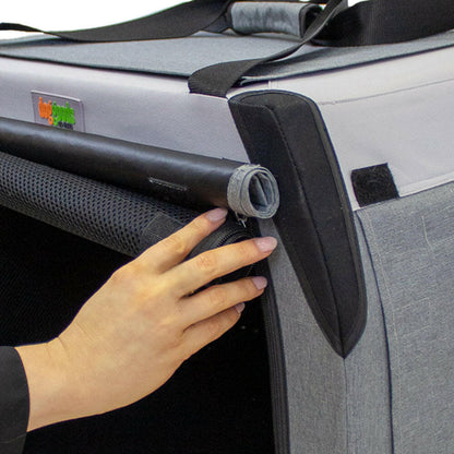 The Foldable Travel Dog Crate