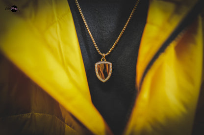 Tiger Eye Shield | 18K