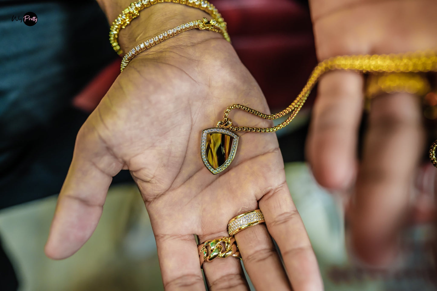Tiger Eye Shield | 18K
