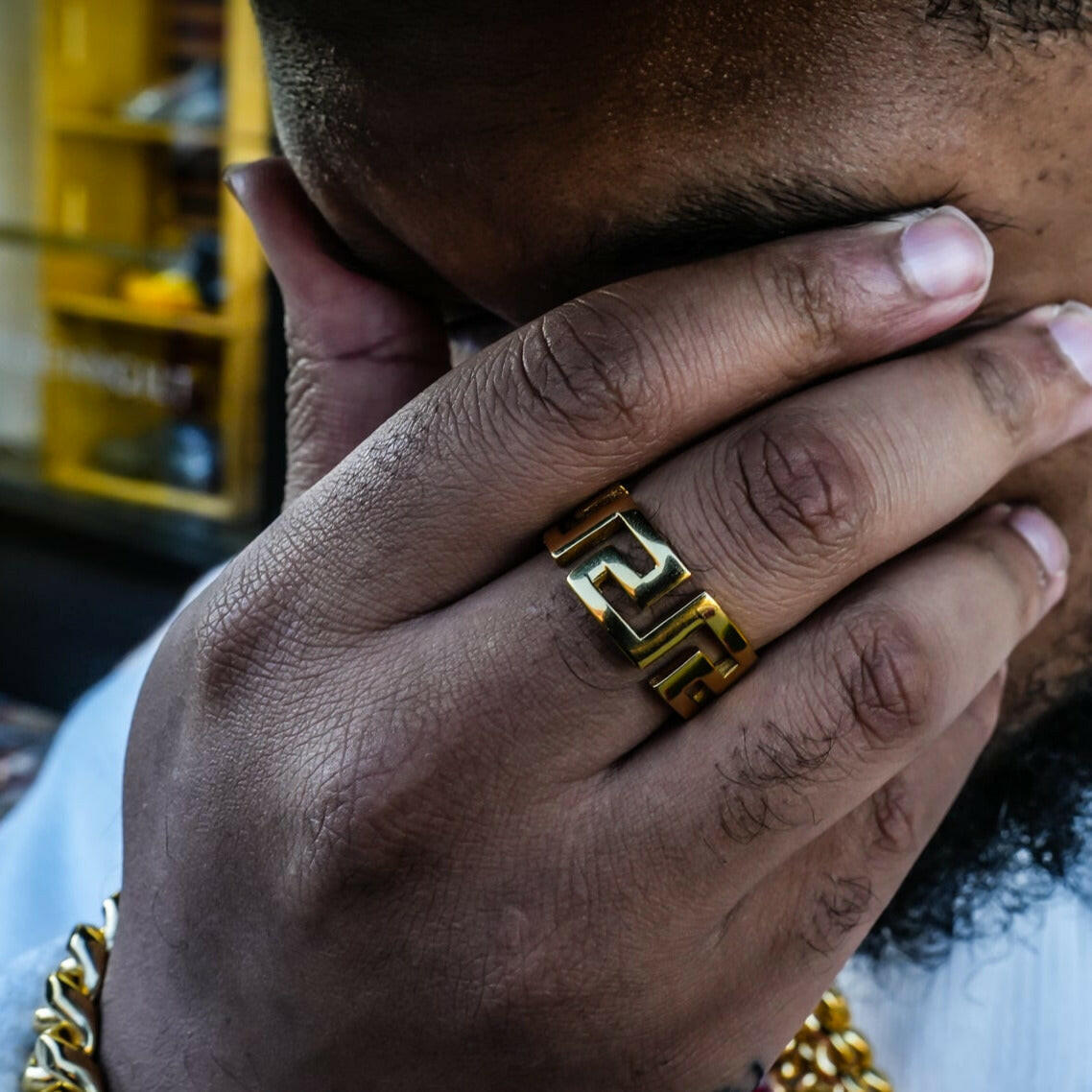 Greek Ring - 18K Gold Plated