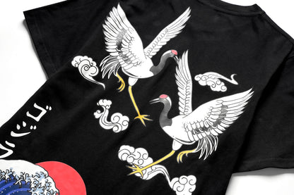 Crane and Waves Tee