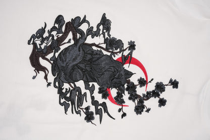 Moon Fox Embroidered Tee