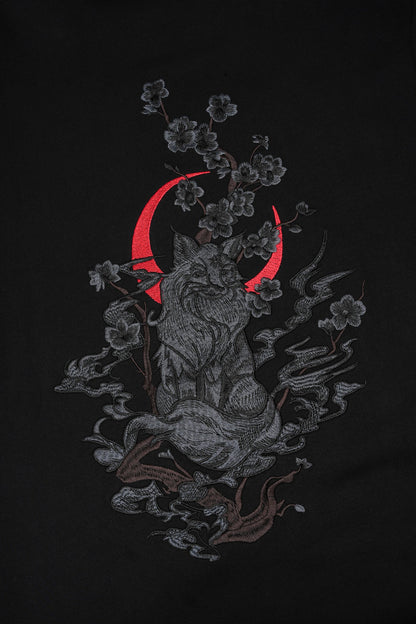 Moon Fox Embroidered Tee