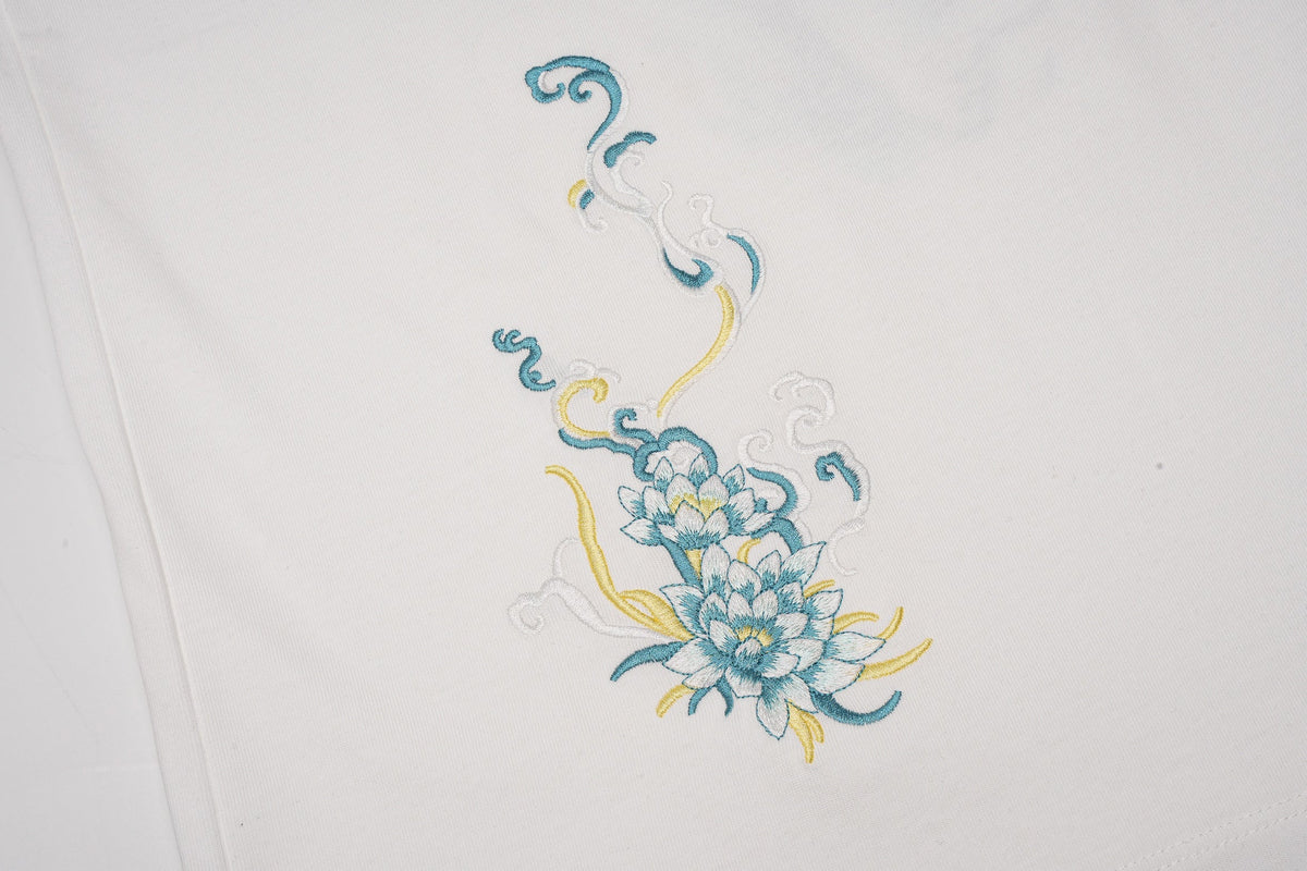 Blue Kirin Embroidered Tee