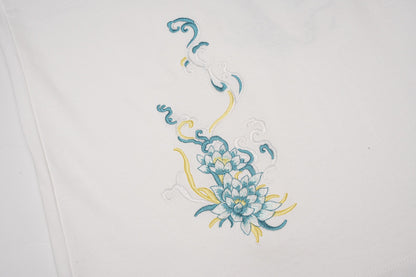Blue Kirin Embroidered Tee