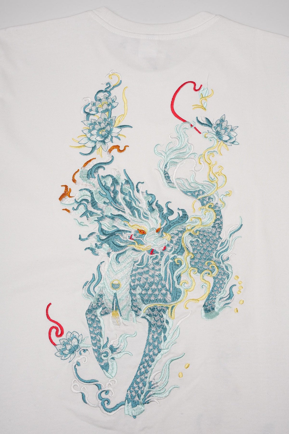 Blue Kirin Embroidered Tee