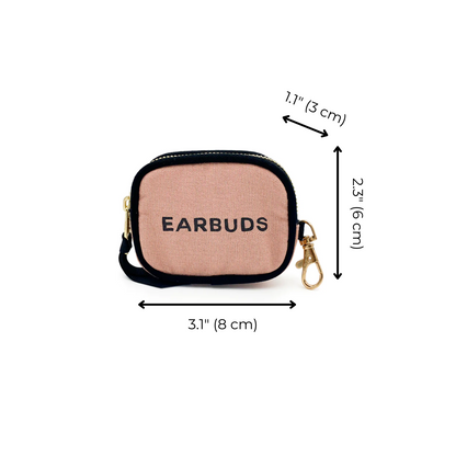 Earbuds/Airpods Case with clasp | Pink