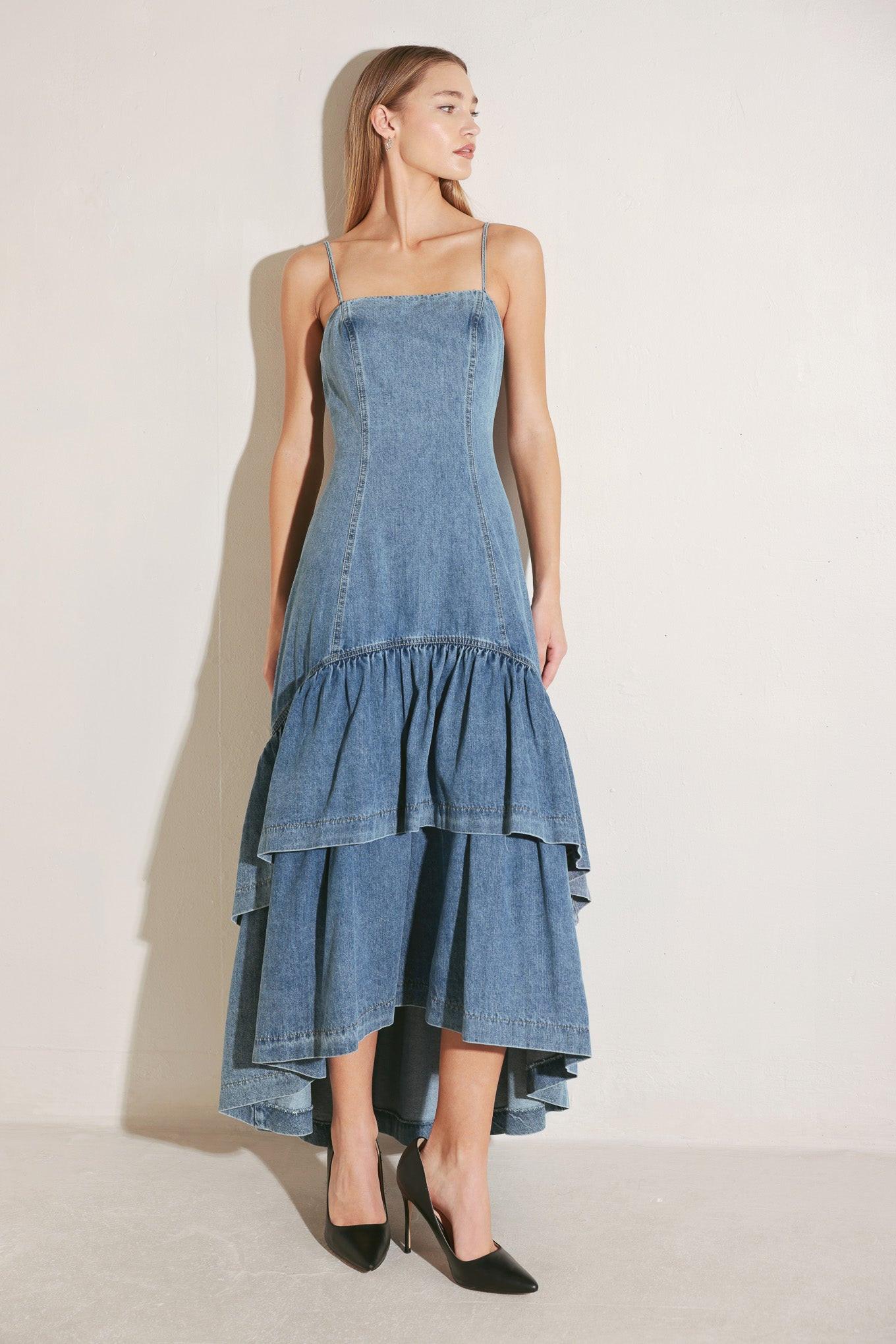 Rebel Denim Midi Dress