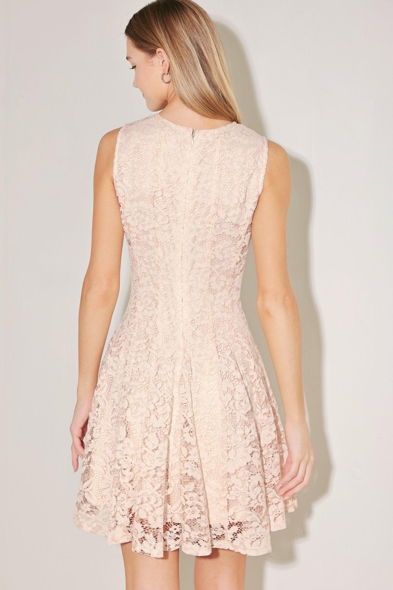 Woven Lace Mini Dress