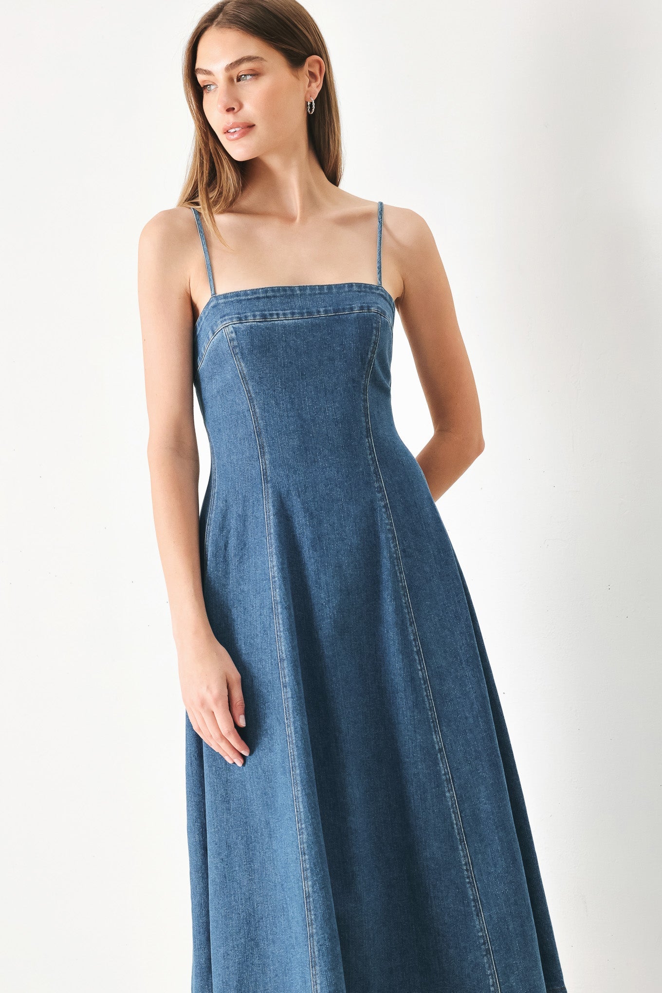 Indigo Denim midi Dress