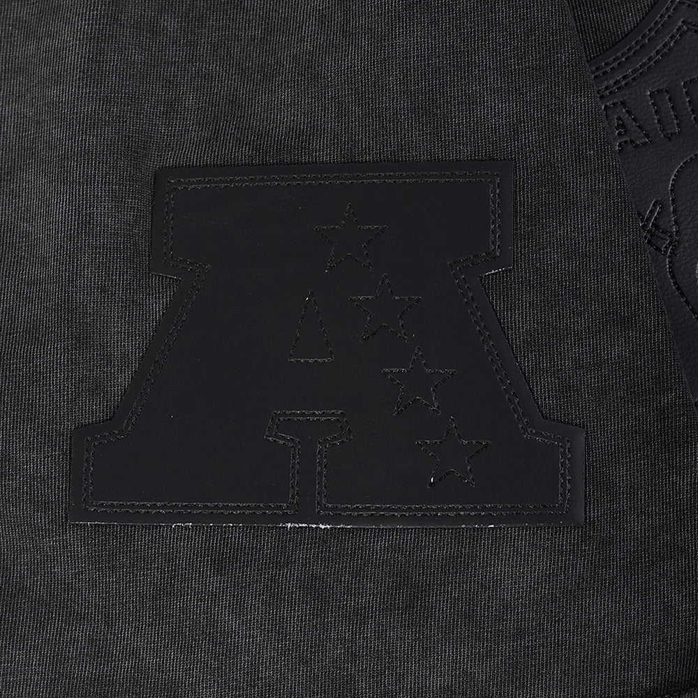 Raiders All-Over Logo Tee | Washed Black