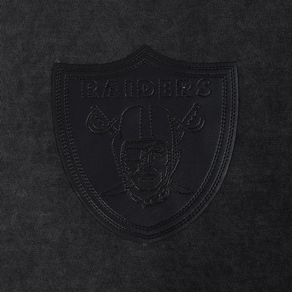 Raiders All-Over Logo Tee | Washed Black