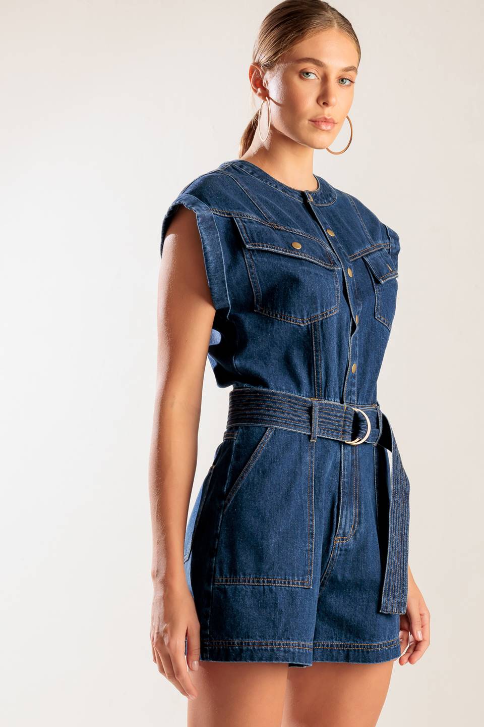 Classic Denim Romper