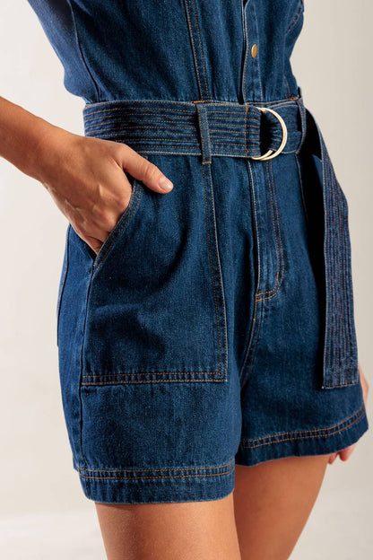 Classic Denim Romper