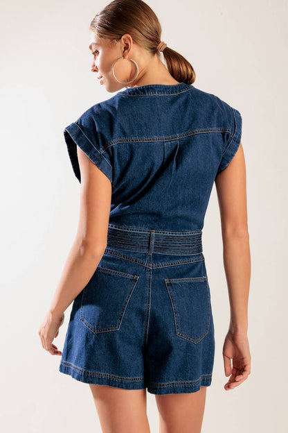 Classic Denim Romper