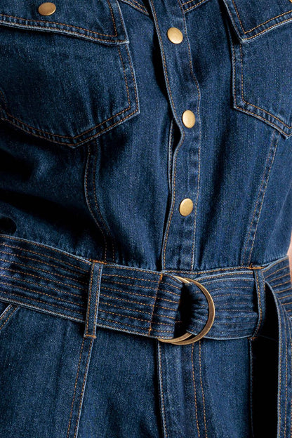 Classic Denim Romper