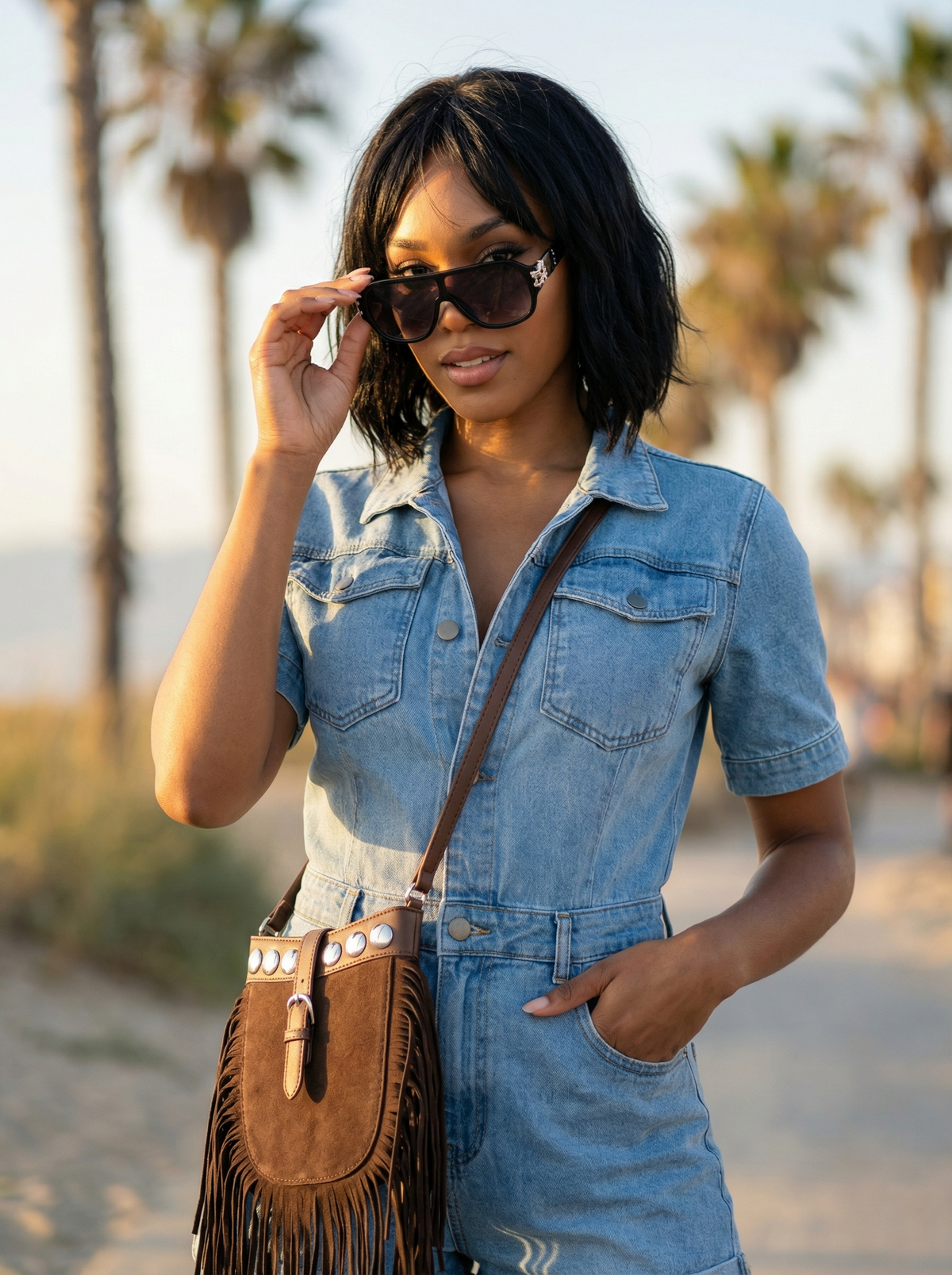 Denim Dazzle Romper Accessories Package