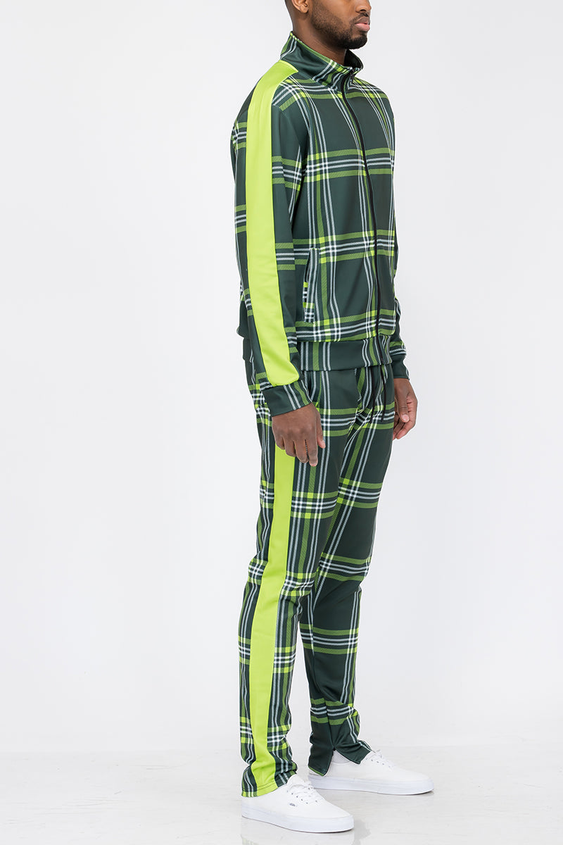 Plaid Out Track Set