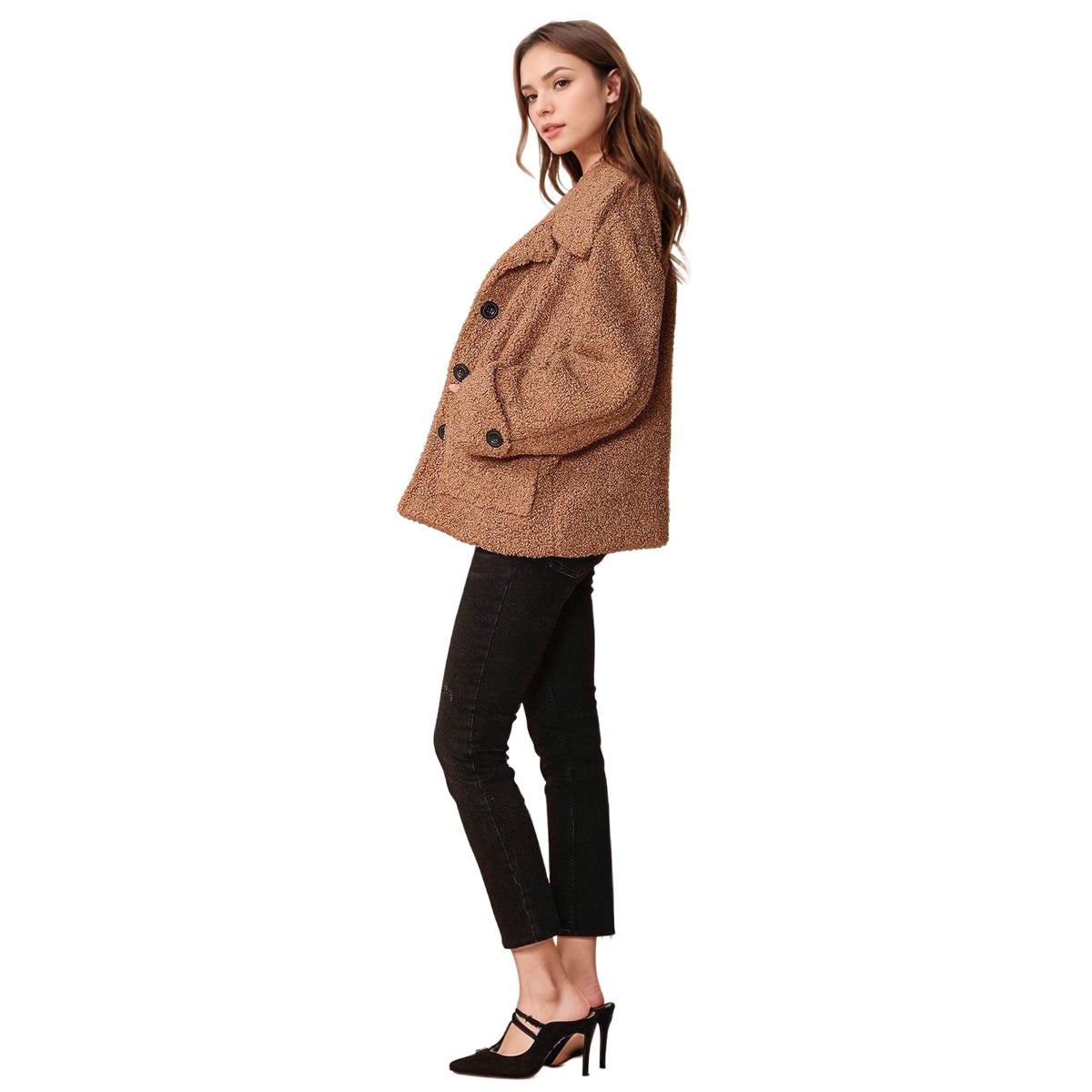 Shearling Coat | Brown