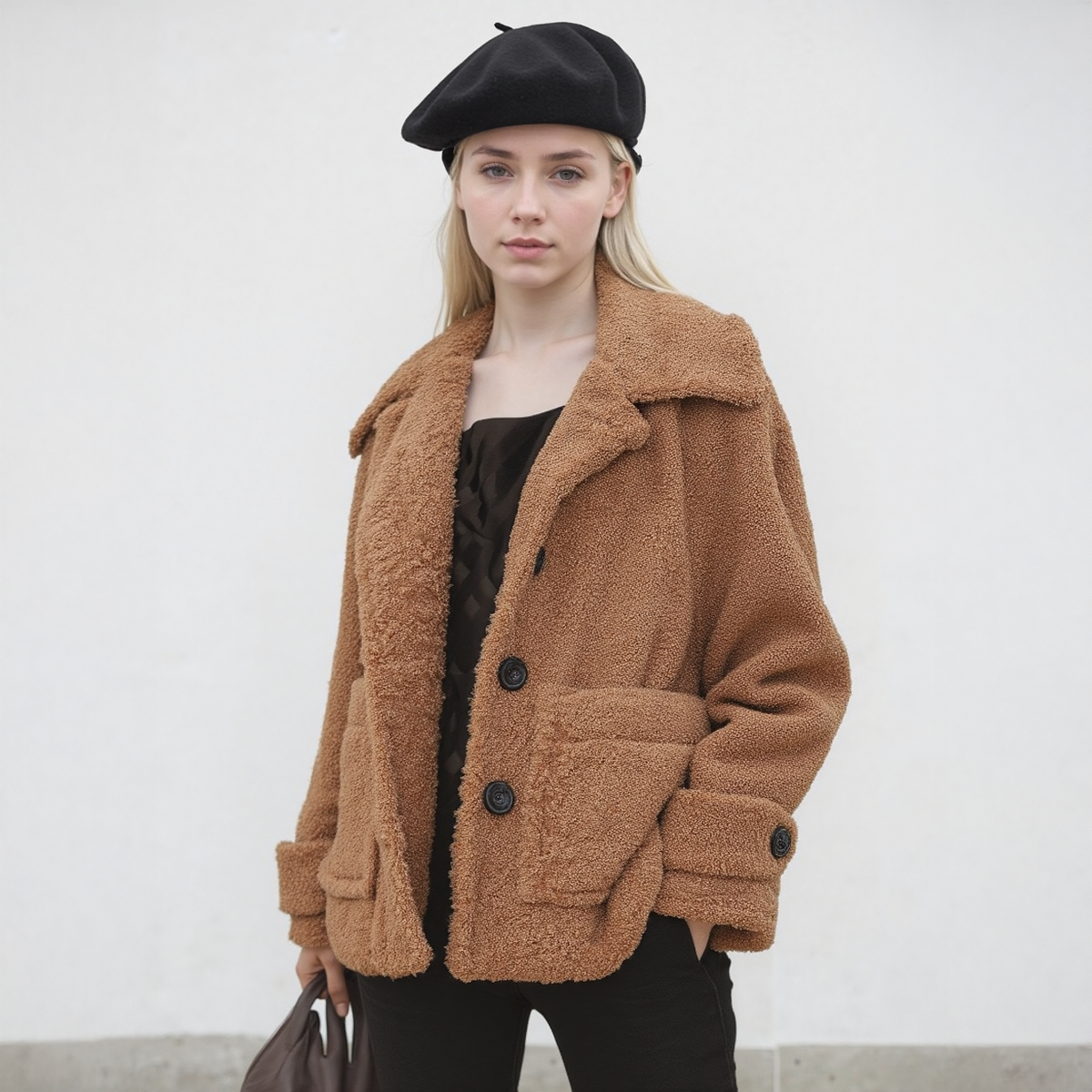 Shearling Coat | Brown