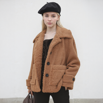 Shearling Coat | Brown